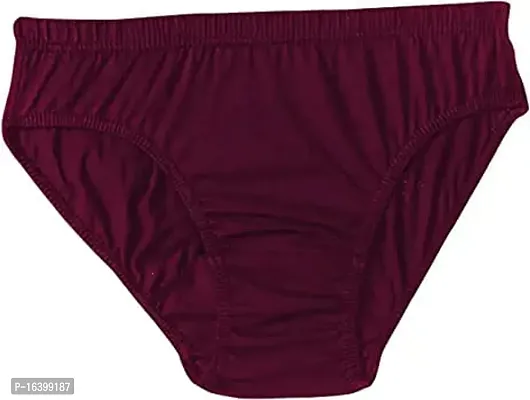 Multicoloured Cotton Solid Briefs For Women-thumb4