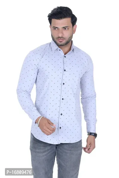 GREY COLOR CASUAL SHIRT  FOR MEN-thumb3