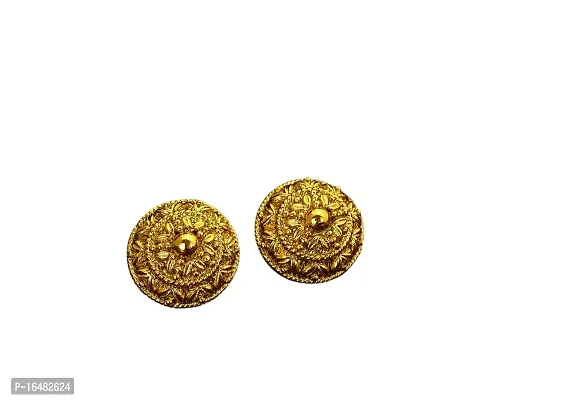 SPRINGAL Women's Alloy Golden Tops Earring Set | Jewelry for Women and Girls|Women Ear Piercing Earrings| Gifts for Women (Golden) AVT3