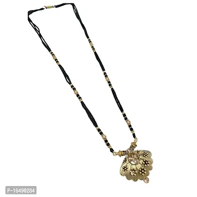 SPRINGAL Women's Alloy Golden Mangalsutra| Jewelry for Women and Girls|Necklace  Neckpiece (Golden) HFLS501