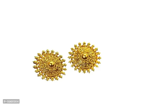 SPRINGAL Women's Alloy Golden Tops Earring Set | Jewelry for Women and Girls|Women Ear Piercing Earrings| Gifts for Women (Golden) AT204