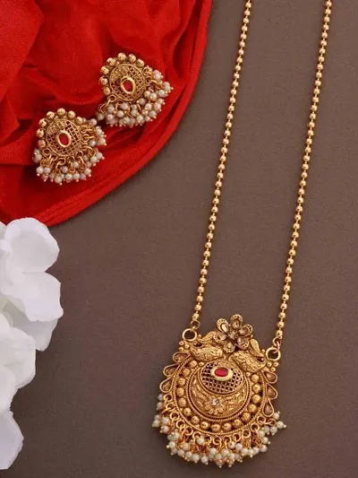 Attractive Golden Alloy Jewellery Sets for Women