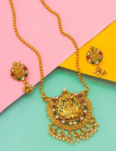 Traditional Gold Plated Alloy Mangalsutra Set
