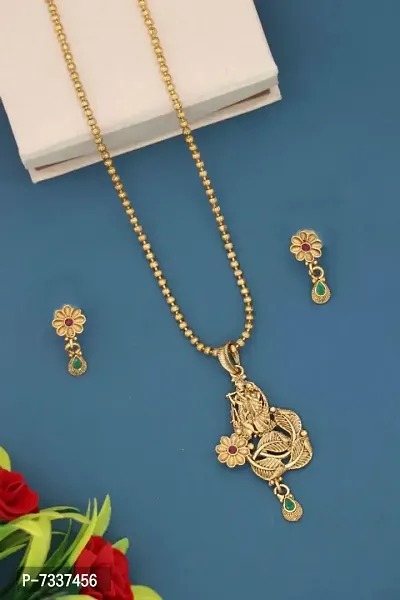 Beautiful Alloy Gold Plated Jewellry set-thumb0