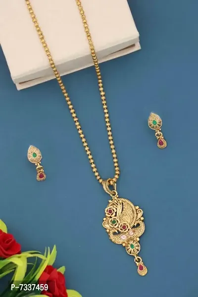 Beautiful Alloy Gold Plated Jewellry set