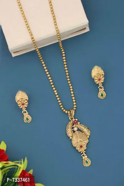Beautiful Alloy Gold Plated Jewellry set