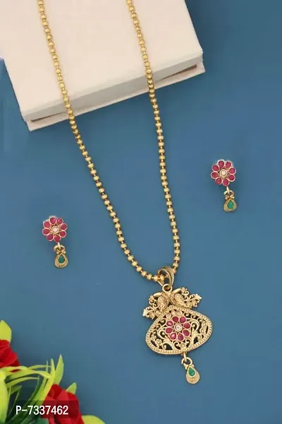 Beautiful Alloy Gold Plated Jewellry set