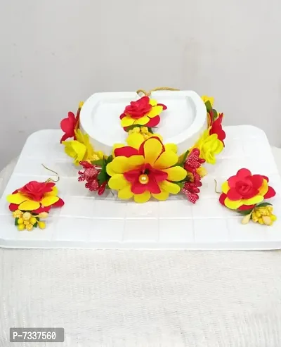 BEATIFUL FLORAL HALDI SET