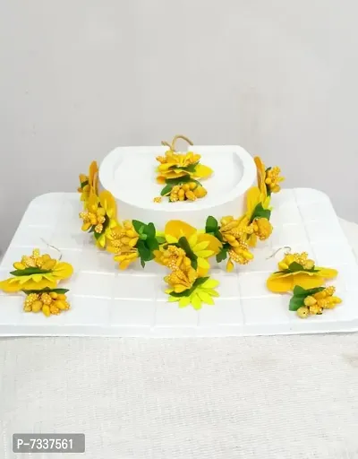 BEATIFUL FLORAL HALDI SET