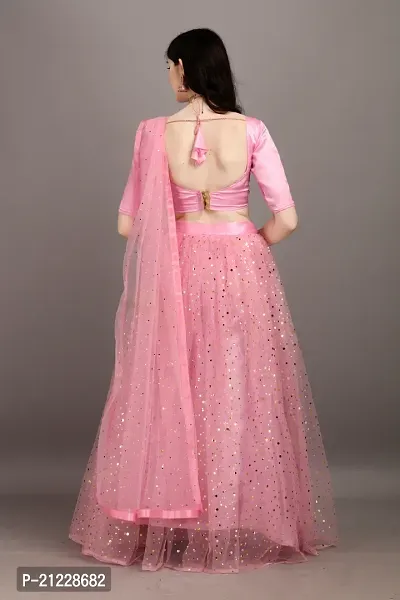 Stylish Net Lehenga Choli Set For Women-thumb3