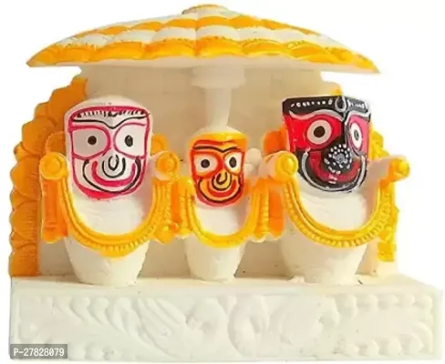 Real Craft Marble handicrafts of Lord Jagannath Balaram Subhadra Idol-thumb0