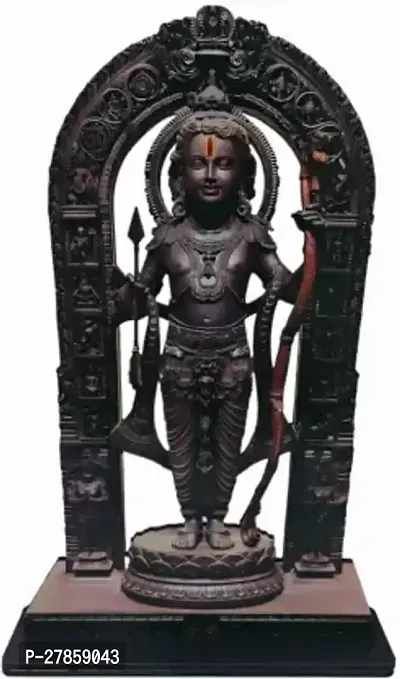 Crafts World MDF Cutout of Shri Ram Lalla Statue in Ayodhya Mandir Decorative Showpiece-thumb0