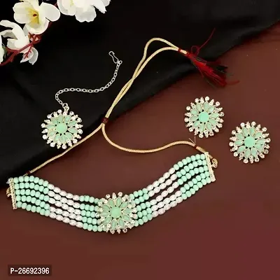 Stylish Necklace And Earrings Sets For Women-thumb0