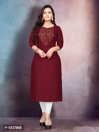 Classic Cotton Embroidered Kurtis for Women-thumb0