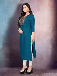 Classic Cotton Embroidered Kurtis for Women-thumb2