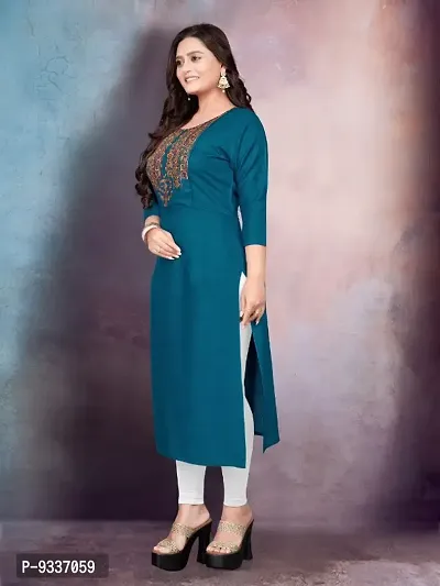 Classic Cotton Embroidered Kurtis for Women-thumb3