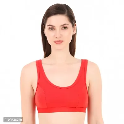 Stylish Cotton Blend Solid Bras For Women-thumb0