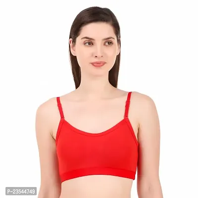 Stylish Cotton Blend Solid Bras For Women