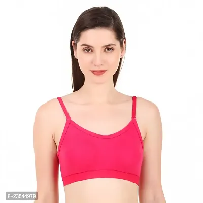 Stylish Cotton Blend Solid Bras For Women-thumb0