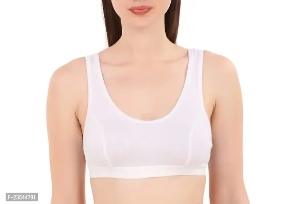 Stylish Cotton Blend Solid Bras For Women