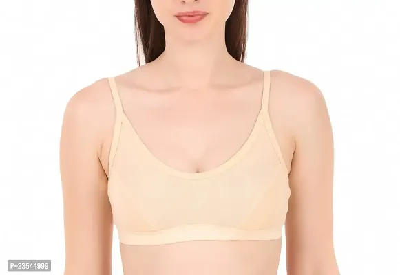 Stylish Cotton Blend Solid Bras For Women