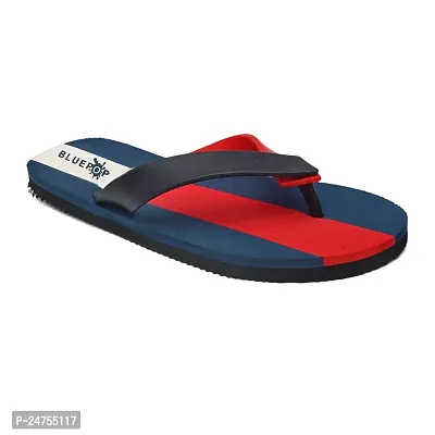 Bluepop dual colour slipper for men (red, numeric_6)-thumb3