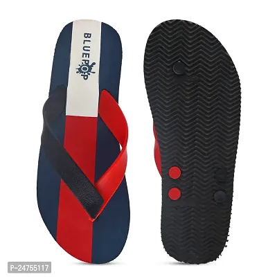 Bluepop dual colour slipper for men (red, numeric_6)-thumb5