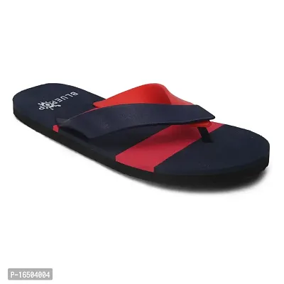 Bluepop Red Navy Daily Wear Soft Casual Slipper For Men-thumb4
