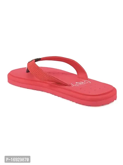 Bluepop Red Daily Wear Soft Casual Slipper For Women-thumb4