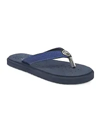 Bluepop Navy Daily Wear Soft Casual Slipper For Women-thumb1