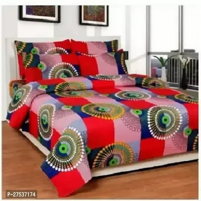Classic Printed Double Bedsheet with Pillow Covers-thumb0