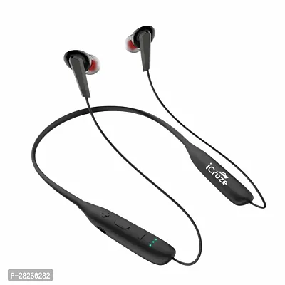 Black In-ear Bluetooth Wireless Neckband With Microphone