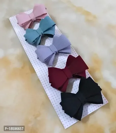 Mom's Darling (Pack of 5 pieces), Stylish Hair Accessories for Girls Kids | Girls | Hair Clips for Women | Bow| Multicolor.