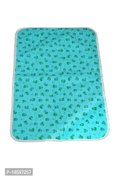 Mom's Darling 3 Layer Bed Protector Waterproof for Baby with Towel | Baby Bed Sheet Waterproof| Plastic Bed Sheet for Baby Urine| Diaper Changing mats for Baby| L= 76cm / W= 51cm | Pack of 2-thumb3