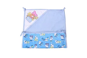 Mom's Darling 3 Layer Bed Protector Waterproof for Baby with Towel | Baby Bed Sheet Waterproof| Plastic Bed Sheet for Baby Urine| Diaper Changing mats for Baby| L= 76cm / W= 51cm | Pack of 2 Pieces.-thumb2