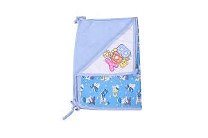 Mom's Darling 3 Layer Bed Protector Waterproof for Baby with Towel | Baby Bed Sheet Waterproof| Plastic Bed Sheet for Baby Urine| Diaper Changing mats for Baby| L= 76cm / W= 51cm. Pack of 2 Pieces-thumb4