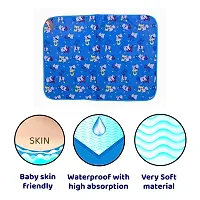 Mom's Darling New Born Baby WaterProof Plastic Sheets | Bed Protector | Urine Mat Sheets Large Size | Diaper Changing Sheets | Bath Sheets | Perfect Size for 4-12 Months Babies | Pack of 3 Pcs | Multicolor | Large (L-92 cm - B-61CM)-thumb3