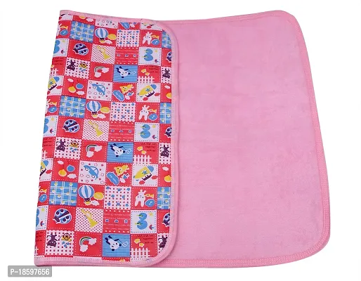 Mom's Darling 3 Layer Bed Protector Waterproof for Baby with Towel | Baby Bed Sheet Waterproof| Plastic Bed Sheet for Baby Urine| Diaper Changing mats for Baby| L= 76cm / W= 51cm. Pack of 2.-thumb4