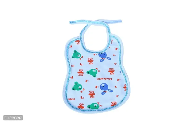 MOM'S DARLING Cotton Bibs for New born Baby 0 to 6 months(pack of 6 Pieces) | Baby Apron | Baby Feeding Bib | New Born Baby Products/Essential | Baby Shower Gift| Multicolor-thumb2