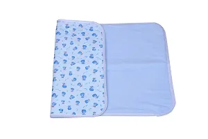 Mom's Darling 3 Layer Bed Protector Waterproof for Baby with Towel | Baby Bed Sheet Waterproof| Plastic Bed Sheet for Baby Urine| Diaper Changing mats for Baby| L= 76cm / W= 51cm | Pack of 2-thumb3