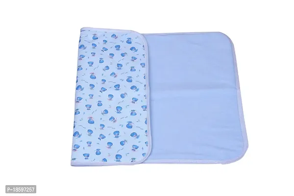 Mom's Darling 3 Layer Bed Protector Waterproof for Baby with Towel | Baby Bed Sheet Waterproof| Plastic Bed Sheet for Baby Urine| Diaper Changing mats for Baby| L= 76cm / W= 51cm | Pack of 2-thumb4