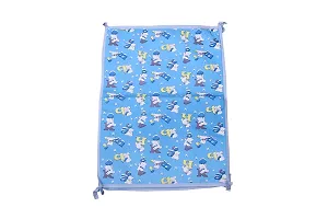 Mom's Darling 3 Layer Bed Protector Waterproof for Baby with Towel | Baby Bed Sheet Waterproof| Plastic Bed Sheet for Baby Urine| Diaper Changing mats for Baby| L= 76cm / W= 51cm | Pack of 2 Pieces.-thumb1