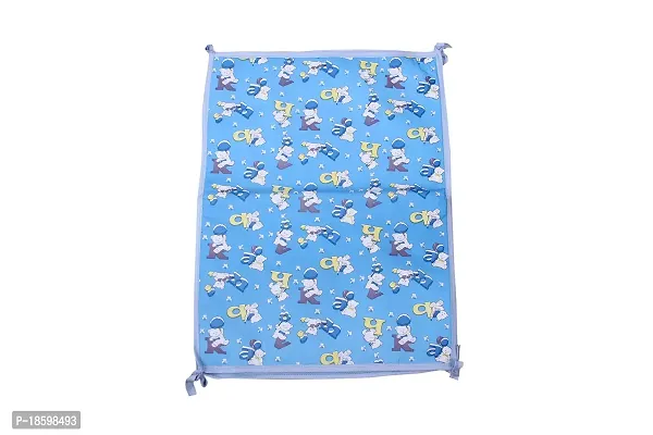 Mom's Darling 3 Layer Bed Protector Waterproof for Baby with Towel | Baby Bed Sheet Waterproof| Plastic Bed Sheet for Baby Urine| Diaper Changing mats for Baby| L= 76cm / W= 51cm | Pack of 2 Pieces.-thumb2