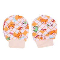 Mom's Darling Newborn Baby Cotton Mittens Set | Gloves Set | Multicolor. Pack of 6 Pairs.-thumb4