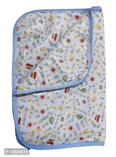 Mom's Darling Baby Bed Protector Waterproof Plastic Sheets, Urine Matress Protector Sheets, Baby Diaper Changing Sheet(0-12 Months)/AB Print/Pack of 2 Piece/(L-61 cm - W-46CM)/Multicolor-thumb3