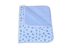 Mom's Darling 3 Layer Bed Protector Waterproof for Baby with Towel | Baby Bed Sheet Waterproof| Plastic Bed Sheet for Baby Urine| Diaper Changing mats for Baby| L= 76cm / W= 51cm | Pack of 3.-thumb2