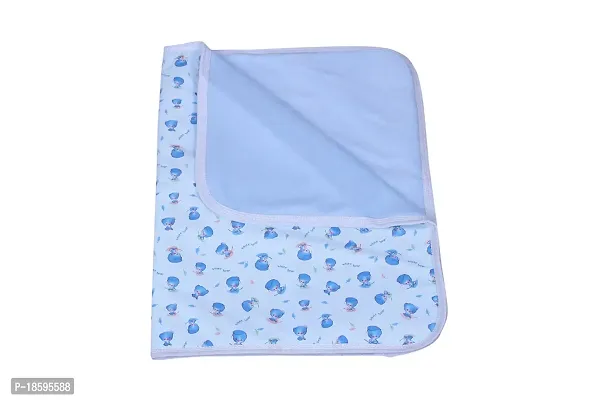 Mom's Darling 3 Layer Bed Protector Waterproof for Baby with Towel | Baby Bed Sheet Waterproof| Plastic Bed Sheet for Baby Urine| Diaper Changing mats for Baby| L= 76cm / W= 51cm | Pack of 3.-thumb3