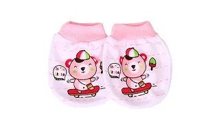 Mom's Darling Cotton Mittens for New Born Baby (0-6 Months)- Pack of 6 Pairs | Cotton Gloves with Gentle Elastic Wristbands for Baby 0 to 6 Months| New Born Baby Products | Multicolor.-thumb4