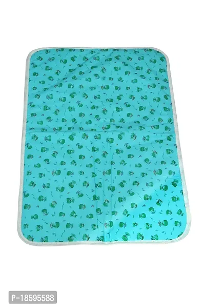 Mom's Darling 3 Layer Bed Protector Waterproof for Baby with Towel | Baby Bed Sheet Waterproof| Plastic Bed Sheet for Baby Urine| Diaper Changing mats for Baby| L= 76cm / W= 51cm | Pack of 3.-thumb5