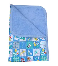 Mom's Darling 3 Layer Bed Protector Waterproof for Baby with Towel | Baby Bed Sheet Waterproof| Plastic Bed Sheet for Baby Urine| Diaper Changing mats for Baby| L= 76cm / W= 51cm. Pack of 2.-thumb4